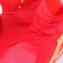 LOUIS VUITTON Monogram Vernis Reade MM Hand Bag Red Rouge M91086 LV Auth 185756-18