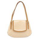 LOUIS VUITTON Vernis Biscayne Bay PM Bag Marshmallow Pink M91288 LV Auth 185757-13