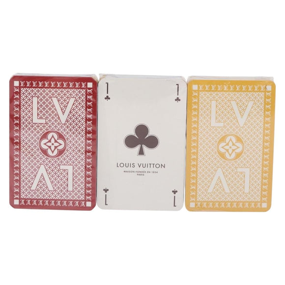 LOUIS VUITTON Cartes Toi Joux Playing Cards 3 Set Multicolor M65460 Auth 185762M