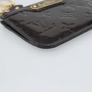 LOUIS VUITTON Monogram Vernis Pochette Cles NM Purse Amarante M93557 Auth 185763-14