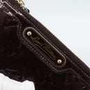LOUIS VUITTON Monogram Vernis Pochette Cles NM Purse Amarante M93557 Auth 185763-17