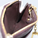 LOUIS VUITTON Monogram Vernis Pochette Cles NM Purse Amarante M93557 Auth 185763-20
