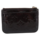 LOUIS VUITTON Monogram Vernis Pochette Cles NM Purse Amarante M93557 Auth 185763-2