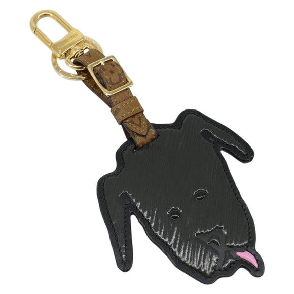 LOUIS VUITTON Catgram Porte Cles Porto Address Charm Black MP2281 Auth 185764M