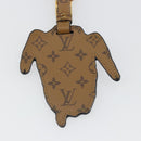 LOUIS VUITTON Catgram Porte Cles Porto Address Charm Black MP2281 Auth 185764M-6