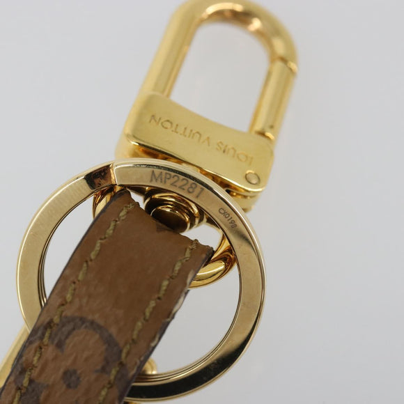 LOUIS VUITTON Catgram Porte Cles Porto Address Charm Black MP2281 Auth 185764M