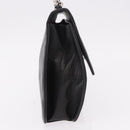 CHANEL Matelasse Chain Hand Bag Lamb Skin Black Silver CC Auth 185765-5