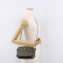 CHANEL Matelasse Chain Shoulder Bag Canvas Beige Gold CC Auth 185766-24