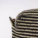 CHANEL Matelasse Chain Shoulder Bag Canvas Beige Gold CC Auth 185766-3