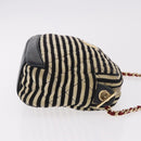 CHANEL Matelasse Chain Shoulder Bag Canvas Beige Gold CC Auth 185766-4