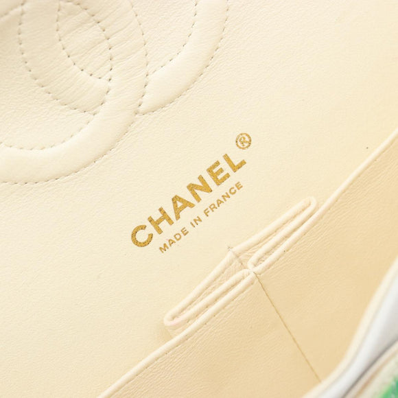 CHANEL Chain Double Flap Matelasse 25 Tas leer Multicolor CC Auth 185767SM