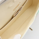 CHANEL Chain Double Flap Matelasse 25 Bag leather Multicolor CC Auth 185767SM-23