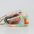 CHANEL Chain Double Flap Matelasse 25 Bag leather Multicolor CC Auth 185767SM-5