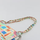CHANEL Chain Double Flap Matelasse 25 Bag leather Multicolor CC Auth 185767SM-8