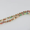 CHANEL Chain Double Flap Matelasse 25 Bag leather Multicolor CC Auth 185767SM-9
