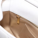 CHANEL Matelasse Chain Shoulder Bag Lamb Skin 2way White Gold CC Auth 185768SAM-28