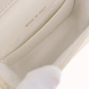 CHANEL Matelasse Chain Shoulder Bag Lamb Skin White Silver CC Auth 185770SAM-19