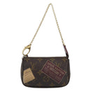 LOUIS VUITTON label Collection Mini Pochette Pouch M63798 LV Auth 185772A-13