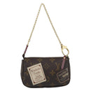 LOUIS VUITTON label Collection Mini Pochette Pouch M63798 LV Auth 185772A-2