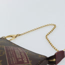 LOUIS VUITTON label Collection Mini Pochette Pouch M63798 LV Auth 185772A-8