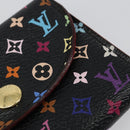 LOUIS VUITTON Multicolor Envelope Carte de Visite Case Black M66561 Auth 185774M-8