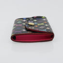 LOUIS VUITTON Multicolor Envelope Carte de Visite Case Black M66561 Auth 185774M-3