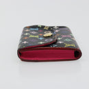 LOUIS VUITTON Multicolor Envelope Carte de Visite Case Black M66561 Auth 185774M-4