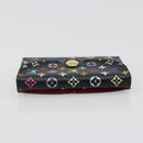 LOUIS VUITTON Multicolor Envelope Carte de Visite Case Black M66561 Auth 185774M-5
