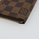 LOUIS VUITTON Damier Ebene T & B Pochette Cle Compris Purse N61742 Auth 185776-16