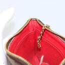 LOUIS VUITTON Damier Ebene T & B Pochette Cle Compris Purse N61742 Auth 185776-18