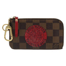 LOUIS VUITTON Damier Ebene T & B Pochette Cle Compris Purse N61742 Auth 185776-13