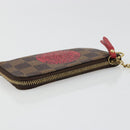 LOUIS VUITTON Damier Ebene T & B Pochette Cle Compris Purse N61742 Auth 185776-5