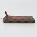 LOUIS VUITTON Damier Ebene T & B Pochette Cle Compris Purse N61742 Auth 185776-6