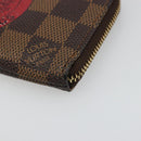 LOUIS VUITTON Damier Ebene T & B Pochette Cle Compris Purse N61742 Auth 185776-7