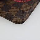 LOUIS VUITTON Damier Ebene T & B Pochette Cle Compris Purse N61742 Auth 185776-14