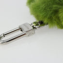 LOUIS VUITTON LV Lucky Trefoil Bag Charm Velvet Green M03170 LV Auth 185780M-11
