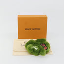 LOUIS VUITTON LV Lucky Trefoil Bag Charm Velvet Green M03170 LV Auth 185780M-12