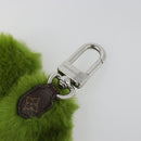 LOUIS VUITTON LV Lucky Trefoil Bag Charm Velvet Green M03170 LV Auth 185780M-8