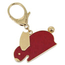 LOUIS VUITTON Bijoux Sac Animalia Lapin Charm metal Red M66129 LV Auth 185782M-1