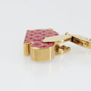 LOUIS VUITTON Bijoux Sac Animalia Lapin Charm metal Red M66129 LV Auth 185782M-16