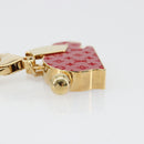 LOUIS VUITTON Bijoux Sac Animalia Lapin Charm metal Red M66129 LV Auth 185782M-17