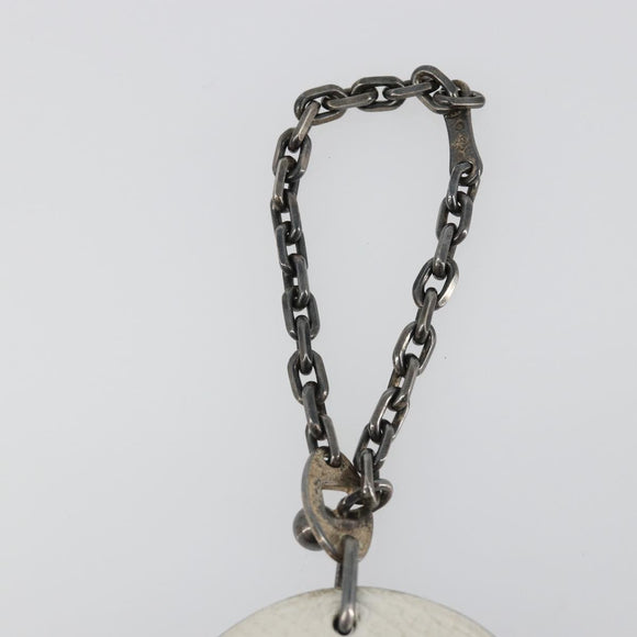 HERMES Penguin Charm Leather White Auth 185783M