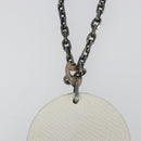 HERMES Penguin Charm Leather White Auth 185783M-12