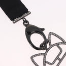 CHANEL Cat Robot Necklace metal Black CC Auth 185784M-4