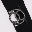 CHANEL Cat Robot Necklace metal Black CC Auth 185784M-8