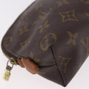 LOUIS VUITTON Monogram Pochette Cosmetic PM Pouch M43998 LV Auth 185800-7