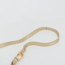 PRADA Hand Bag Leather 2way Gold Tone Gold Auth 185803V-14