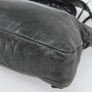 BALENCIAGA The First Hand Bag Leather 2way Gray 103208 Auth 185804A-15