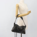 BALENCIAGA The First Hand Bag Leather 2way Gray 103208 Auth 185804A-28