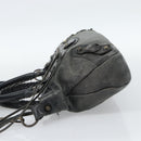 BALENCIAGA The First Hand Bag Leather 2way Gray 103208 Auth 185804A-4